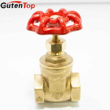 Gutentop USA marché sans plomb en laiton 1 pouce FXF NPT 200WOG filetage bronze ou en laiton robinets-vannes